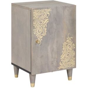 Bathroom Cabinet Grey 38 x 33 x 58 cm Solid Mango wood vidaXL Bathroom Cabinet Grey 38 x 33 x 58 cm Solid Mango wood vidaXL