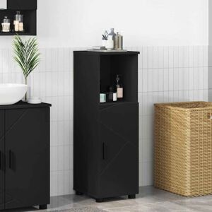 Bathroom Cabinet Black 30 x 35 x 95 cm Engineered wood vidaXL Bathroom Cabinet Black 30 x 35 x 95 cm Engineered wood vidaXL