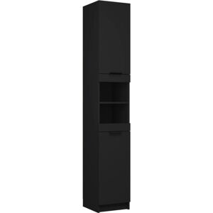 Bathroom Cabinet Black 32x34x188.5 cm Engineered Wood Vidaxl Bathroom Cabinet Black 32x34x188.5 cm Engineered Wood Vidaxl
