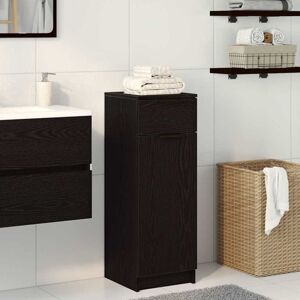 Bathroom Cabinet Black Oak 32x34x90 cm Engineered Wood Vidaxl Bathroom Cabinet Black Oak 32x34x90 cm Engineered Wood Vidaxl