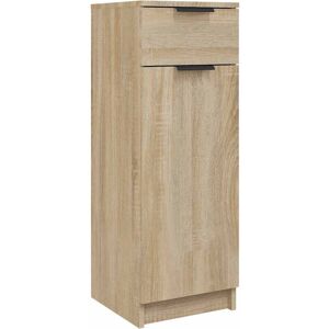 vidaXL Sonoma Oak Bathroom Cabinet - Engineered Wood Vanity Unit vidaXL Sonoma Oak Bathroom Cabinet - Engineered Wood Vanity Unit