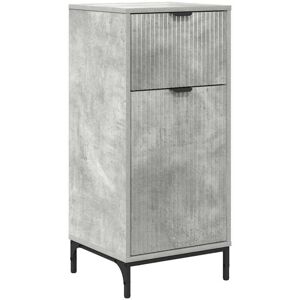 Bathroom Cabinet with Storage Concrete grey 39.5 x 36 x 88 cm vidaXL Bathroom Cabinet with Storage Concrete grey 39.5 x 36 x 88 cm vidaXL