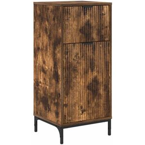 Bathroom Cabinet Smoked oak 39.5 x 36 x 88 cm Engineered wood vidaXL Bathroom Cabinet Smoked oak 39.5 x 36 x 88 cm Engineered wood vidaXL