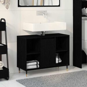 Vidaxl - Bathroom Cabinet Black oak 80 x 33 x 60 cm Engineered Wood Vidaxl - Bathroom Cabinet Black oak 80 x 33 x 60 cm Engineered Wood