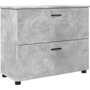Bathroom Cabinet with Storage Concrete grey 76.5 x 35 x 64 cm vidaXL Bathroom Cabinet with Storage Concrete grey 76.5 x 35 x 64 cm vidaXL