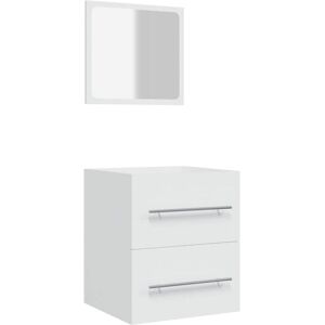 vidaXL Bathroom Mirror Cabinet Wall-Mounted White 41x38.5x48 cm vidaXL Bathroom Mirror Cabinet Wall-Mounted White 41x38.5x48 cm