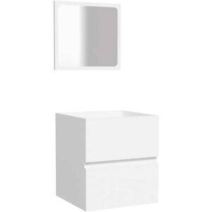 ALTRO Nova - Bathroom Wall Cabinet with Mirror - White Wooden Finish ALTRO Nova - Bathroom Wall Cabinet with Mirror - White Wooden Finish