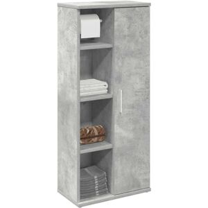 Bathroom Cabinet with Roll Holder Concrete Grey 39x22x90 cm Vidaxl Bathroom Cabinet with Roll Holder Concrete Grey 39x22x90 cm Vidaxl