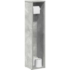 Bathroom Cabinet with Roll Holder Concrete Grey 20.5x20x90 cm vidaXL Bathroom Cabinet with Roll Holder Concrete Grey 20.5x20x90 cm vidaXL