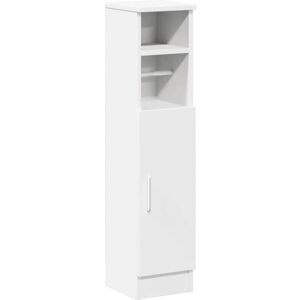 Bathroom Cabinet with Roll Holder White 20.5x22x90 cm vidaXL Bathroom Cabinet with Roll Holder White 20.5x22x90 cm vidaXL