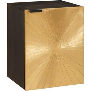 Bathroom Cabinet with Shelf Black and Gold 38 x 33 x 48 cm vidaXL Bathroom Cabinet with Shelf Black and Gold 38 x 33 x 48 cm vidaXL