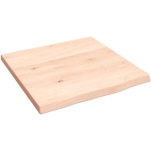 vidaXL Brown 40x40x2cm Bathroom Vanity Top - Solid Wood, Unfinished vidaXL Brown 40x40x2cm Bathroom Vanity Top - Solid Wood, Unfinished