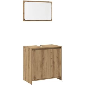 vidaXL Artisan Oak Bathroom Furniture Set - Bathroom Set vidaXL Artisan Oak Bathroom Furniture Set - Bathroom Set