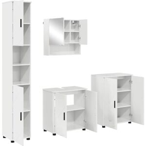 Bathroom Furniture Set 4 pcs High gloss white 61 x 35 x 64 cm vidaXL Bathroom Furniture Set 4 pcs High gloss white 61 x 35 x 64 cm vidaXL