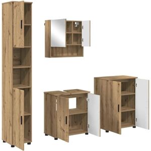 Bathroom Furniture Set 4 pcs Artisan oak 61 x 35 x 64 cm vidaXL Bathroom Furniture Set 4 pcs Artisan oak 61 x 35 x 64 cm vidaXL