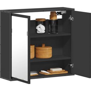 Bathroom Mirror Cabinet Black 65x20x60 cm Engineered Wood Vidaxl Bathroom Mirror Cabinet Black 65x20x60 cm Engineered Wood Vidaxl