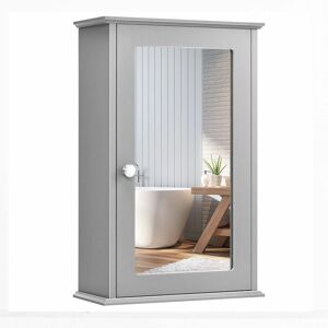 Costway - Bathroom Mirror Cabinet Wall Mounted Storage Cupboard Mirrored Medicine Cabinet Costway - Bathroom Mirror Cabinet Wall Mounted Storage Cupboard Mirrored Medicine Cabinet
