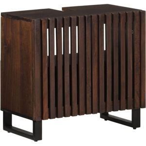 Bathroom Sink Cabinet 62x34x58 cm Brown Solid Wood Mango vidaXL Bathroom Sink Cabinet 62x34x58 cm Brown Solid Wood Mango vidaXL