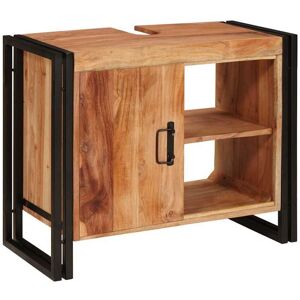 Bathroom Sink Cabinet 71 x 33 x 58 cm Solid Acacia wood, Iron Vidaxl Bathroom Sink Cabinet 71 x 33 x 58 cm Solid Acacia wood, Iron Vidaxl