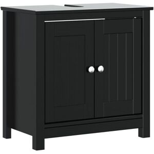 vidaXL Black Bathroom Sink Cabinet - 60x34x59 - Bathroom Furniture vidaXL Black Bathroom Sink Cabinet - 60x34x59 - Bathroom Furniture