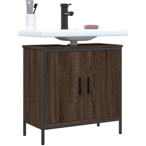 Bathroom Sink Cabinet Brown Oak 60x30x60 cm Engineered Wood Vidaxl Bathroom Sink Cabinet Brown Oak 60x30x60 cm Engineered Wood Vidaxl