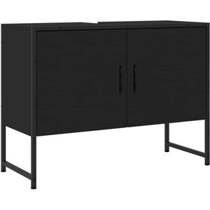 Bathroom Sink Cabinet Black 80x33x60 cm Engineered Wood Vidaxl Bathroom Sink Cabinet Black 80x33x60 cm Engineered Wood Vidaxl
