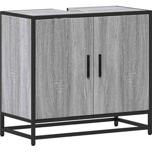 Bathroom Sink Cabinet Grey Sonoma 65x33x60 cm Engineered Wood Vidaxl Bathroom Sink Cabinet Grey Sonoma 65x33x60 cm Engineered Wood Vidaxl