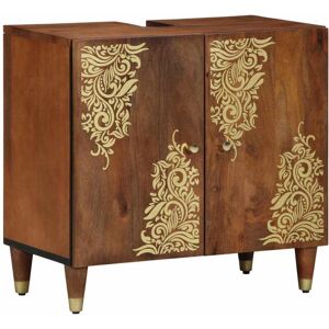 Bathroom Sink Cabinet with Storage Honey brown 62 x 33 x 58 cm vidaXL Bathroom Sink Cabinet with Storage Honey brown 62 x 33 x 58 cm vidaXL