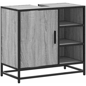 Bathroom Sink Cabinet Grey Sonoma 65x33x60 cm Engineered Wood Vidaxl Bathroom Sink Cabinet Grey Sonoma 65x33x60 cm Engineered Wood Vidaxl