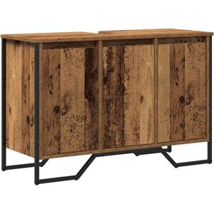 Vidaxl - Bathroom Sink Cabinet Old Wood 91x35x60 cm Engineered Wood Vidaxl - Bathroom Sink Cabinet Old Wood 91x35x60 cm Engineered Wood