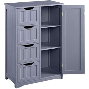 XAMPLE Bathroom Storage Cabinet Wooden Side 4 Drawer Cupboard Free Standing Unit XAMPLE Bathroom Storage Cabinet Wooden Side 4 Drawer Cupboard Free Standing Unit