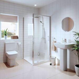 Affine - Amelie - Luxura Pivot enclosure - Raised Tray - bathroom suite Affine - Amelie - Luxura Pivot enclosure - Raised Tray - bathroom suite