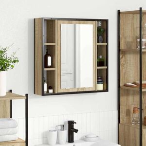 Bathroom Mirror Cabinet Beige 60 x 16 x 60 cm Engineered wood Vidaxl Bathroom Mirror Cabinet Beige 60 x 16 x 60 cm Engineered wood Vidaxl