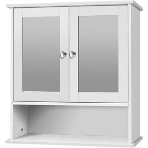 Briefness - Bathroom Wall Cabinet Storage Shelf Mirror Double Door Cupboard Shelves Vanity Briefness - Bathroom Wall Cabinet Storage Shelf Mirror Double Door Cupboard Shelves Vanity