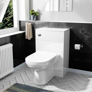 Nes Home - Benson 500mm wc Unit & btw Curved Toilet Pan Nes Home - Benson 500mm wc Unit & btw Curved Toilet Pan