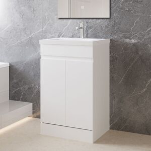Biubiubath 500mm Freestanding Bathroom Vanity Unit with Basin Storage Cabinet 2 Doors Biubiubath 500mm Freestanding Bathroom Vanity Unit with Basin Storage Cabinet 2 Doors