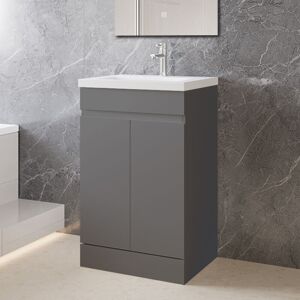 Biubiubath 500mm Freestanding Bathroom Vanity Unit with Basin Storage Cabinet 2 Doors Biubiubath 500mm Freestanding Bathroom Vanity Unit with Basin Storage Cabinet 2 Doors