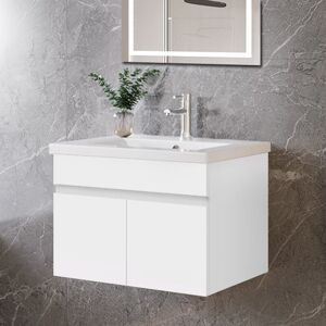 Biubiubath 600mm Bathroom Vanity Units with Basin Sink 2 Soft-close Doors Wall Hung Cabinet Biubiubath 600mm Bathroom Vanity Units with Basin Sink 2 Soft-close Doors Wall Hung Cabinet