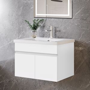 Biubiubath 600mm Bathroom Vanity Units with Basin Sink Cabinet 2 Soft-close Doors Wall Hung Biubiubath 600mm Bathroom Vanity Units with Basin Sink Cabinet 2 Soft-close Doors Wall Hung