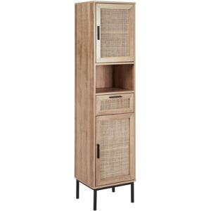 BELIANI Bathroom Cabinet ROSELL 40 cm Light Brown BELIANI Bathroom Cabinet ROSELL 40 cm Light Brown