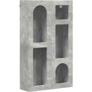 Hanging Cabinet Concrete Grey 59 x 20 x 100 cm Engineered Wood vidaXL Hanging Cabinet Concrete Grey 59 x 20 x 100 cm Engineered Wood vidaXL