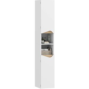 HOMCOM Slim Bathroom Storage Cabinet, Tall Bathroom Cabinet with 2 Doors HOMCOM Slim Bathroom Storage Cabinet, Tall Bathroom Cabinet with 2 Doors