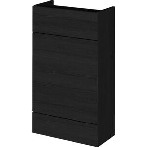 Hudson Reed - Fusion Compact wc Unit 500mm Wide - Charcoal Black Woodgrain Hudson Reed - Fusion Compact wc Unit 500mm Wide - Charcoal Black Woodgrain