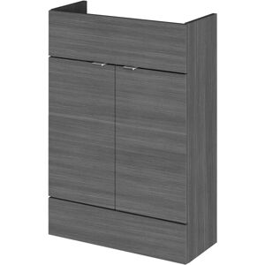 Hudson Reed - Fusion Compact Vanity Unit 600mm Wide - Anthracite Woodgrain Hudson Reed - Fusion Compact Vanity Unit 600mm Wide - Anthracite Woodgrain