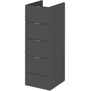 Hudson Reed - Fusion Drawer Unit 300mm Wide - Gloss Grey Hudson Reed - Fusion Drawer Unit 300mm Wide - Gloss Grey