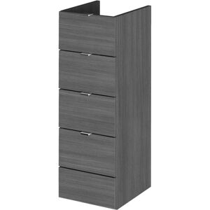 Hudson Reed - Fusion Drawer Unit 300mm Wide - Anthracite Woodgrain Hudson Reed - Fusion Drawer Unit 300mm Wide - Anthracite Woodgrain