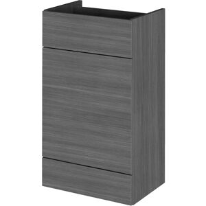 Hudson Reed - Fusion wc Unit 500mm Wide - Anthracite Woodgrain Hudson Reed - Fusion wc Unit 500mm Wide - Anthracite Woodgrain