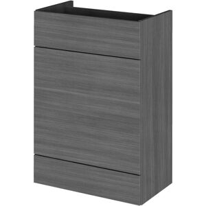 Hudson Reed - Fusion wc Unit 600mm Wide - Anthracite Woodgrain Hudson Reed - Fusion wc Unit 600mm Wide - Anthracite Woodgrain