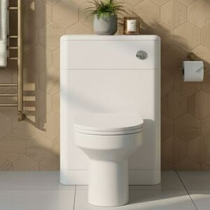 Hudson Reed - Solar Back to Wall wc Unit 550mm Wide - Pure White Hudson Reed - Solar Back to Wall wc Unit 550mm Wide - Pure White