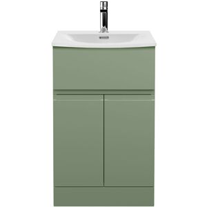 Hudson Reed - Urban Floor Standing Vanity Unit with Basin 4 Satin Green - 500mm Wide Hudson Reed - Urban Floor Standing Vanity Unit with Basin 4 Satin Green - 500mm Wide